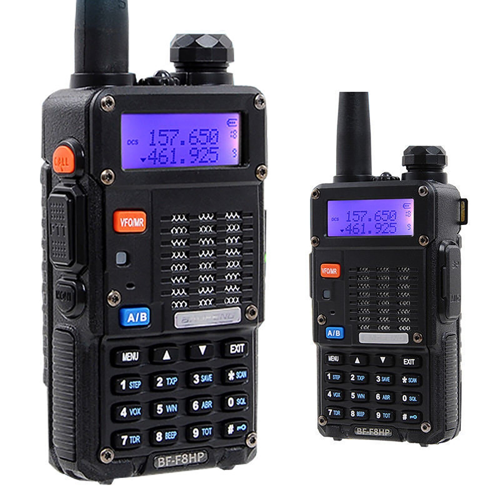 BF-F8HP Two Way Radio Real 8W 10KM 128CH Dual Band VHF(136-174MHz)UHF(400-520MHz) Amateur Ham Portable Walkie Talkie