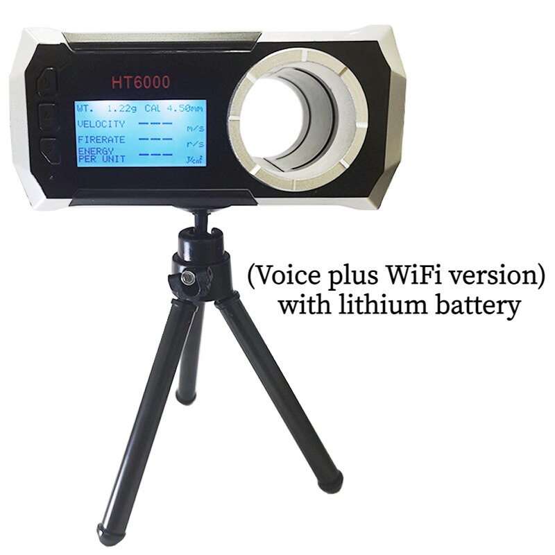 Bullet Firing Speed Shooting Speed Meter Ball Velocity Energy Measurement Shooting Chronograph Smart Bullet Speed Tester HT6000: Voice plus WiFi