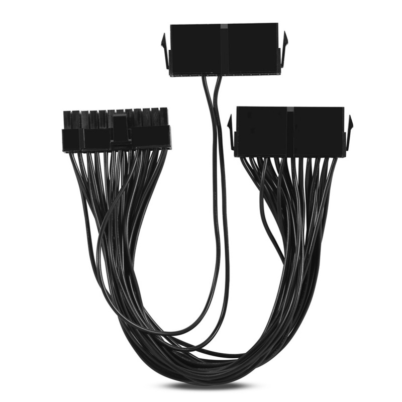 1pc 24Pin Power Supply Synchronizer ATX Mining 30cm 20+4 Pin Dual PSU Extension Cable for Computer Adaptor for Mining
