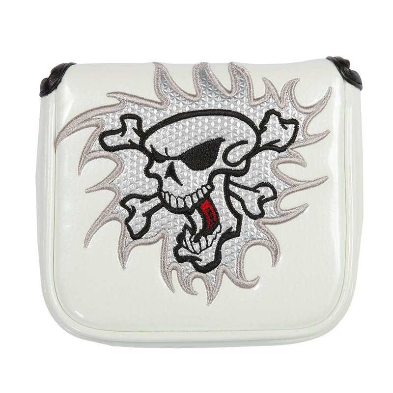 Schedel Putter Cover Grote Mallet Golf Head Cover Magnetische Sluiting Rood Wit Blauw Fit Voor Meest