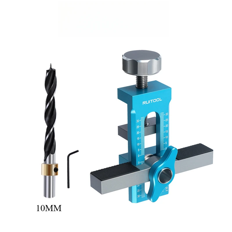Cabinet Door Mounting Jig Quick Positioning Hole Opening Tool Adjustable Aluminum Alloy Cabinet Portable Cabinet Mount Locator: Green, Purple