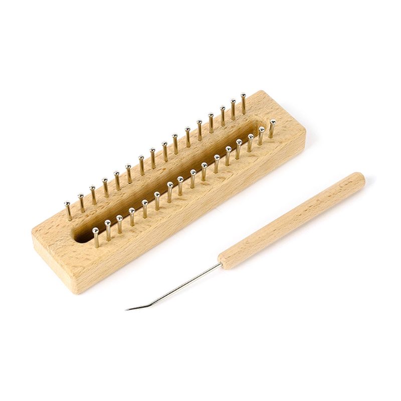 32 Pins Houten Breien Weefgetouw Boord Haak Kit Naald Diy Craft Voor Sok Hoeden Sjaals Weven Tool