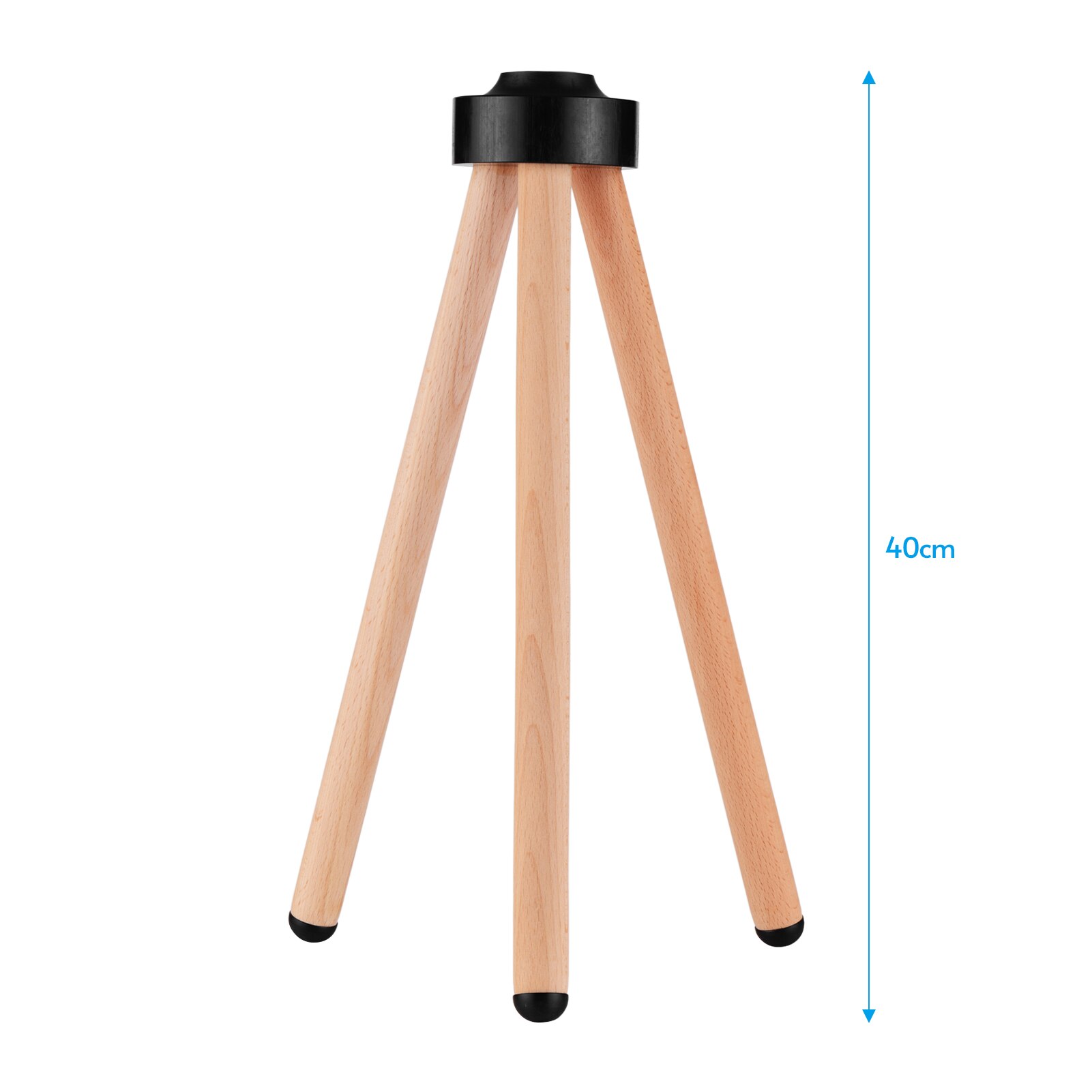 Smart Speaker Floor Stand Solid Wood Speaker Stand Smart Speaker Accessory Replacement for Apple HomePod: BLACK 60cm