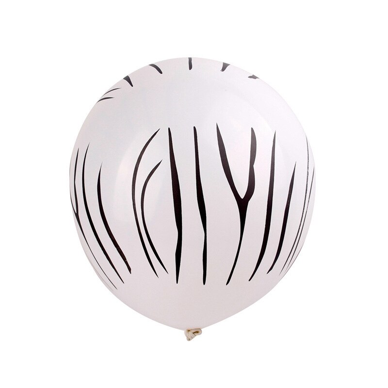 60Pcs Jungle Animal Print Balloons Leopard Zebra Spots Latex Balloons Jungle Zoo Theme for Birthday Party Decoration