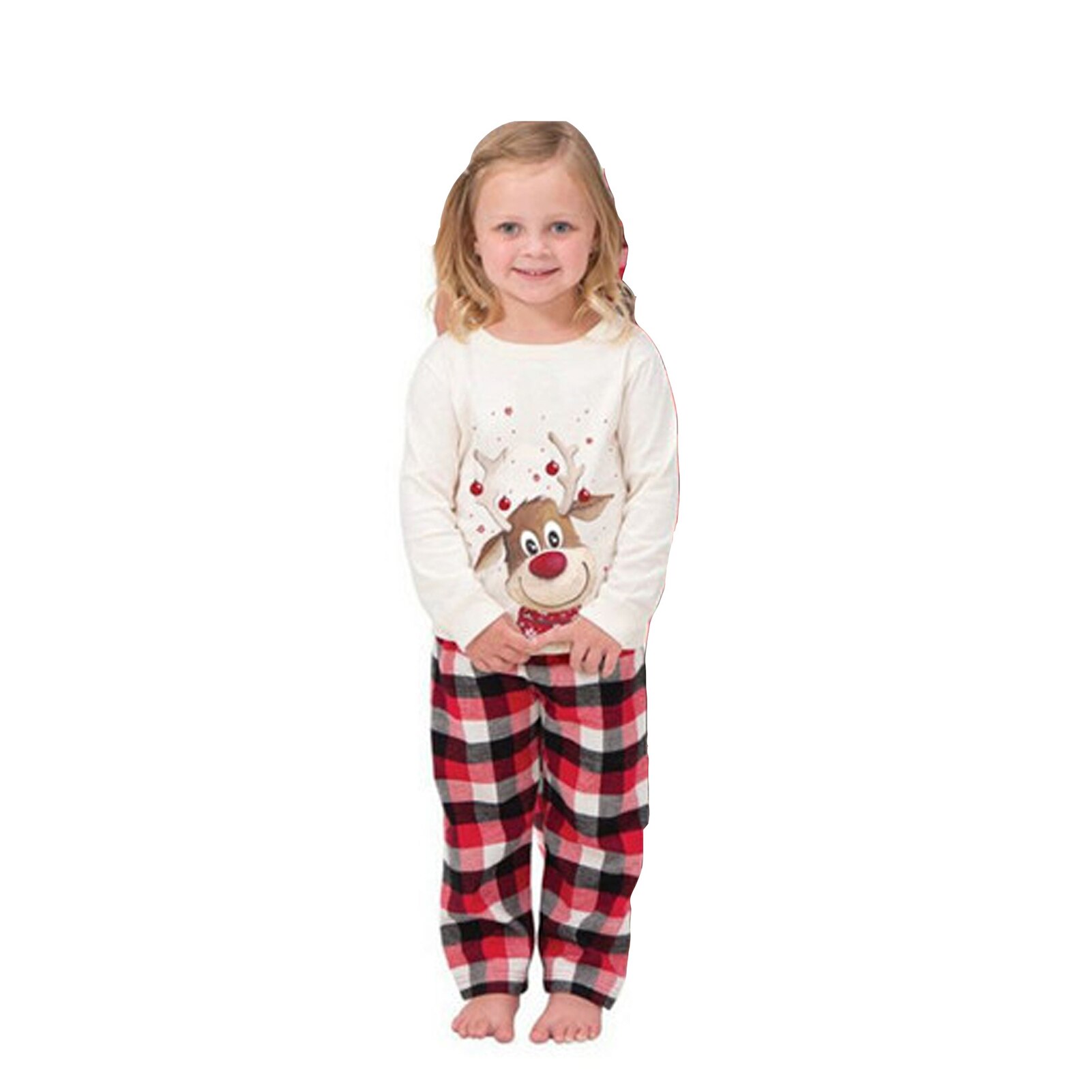 Familie Kerst Pyjama Set Kerst Kleding Met Lange Mouwen Ouder-kind Pak Thuis Nachtkleding Kids Vader Moeder Matching Familie Outfits