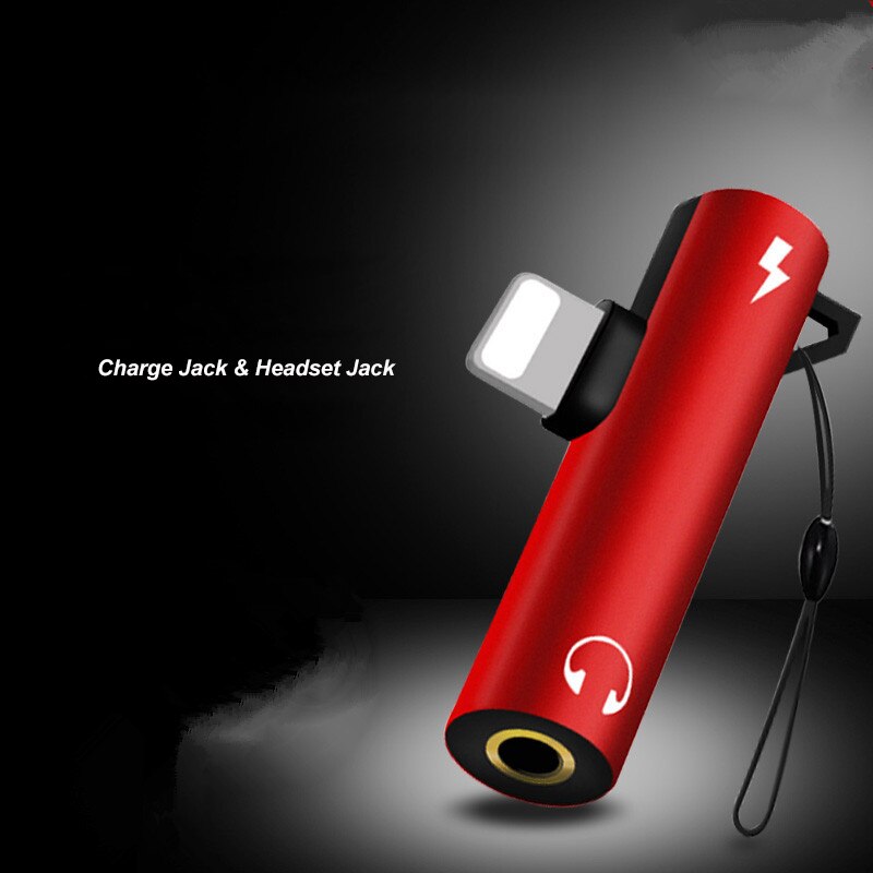 Adapter oplaad- en headsetaansluiting voor mobiele iphone converter oortelefoon oplaadsplitter voor iphone 11 12 pro xs