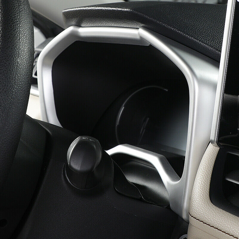 ABS Silver Dashboard Decorative Frame Trim Dash Panel Frame Trim Cover for Toyota RAV4 ( Left Rudder)