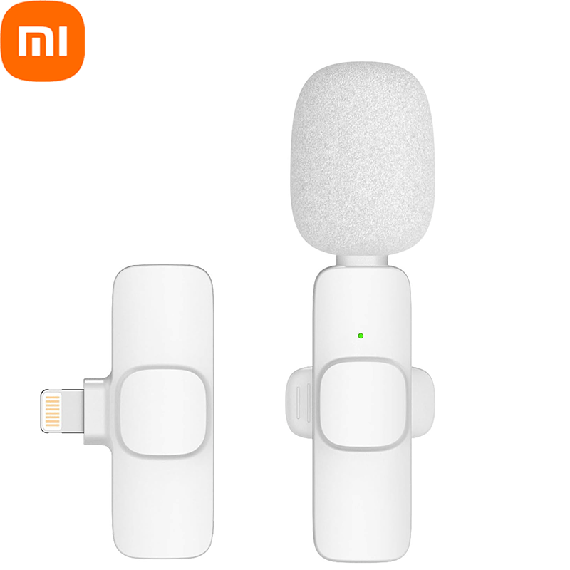 Xiaomi pinkes kabelloses lavalier-mikrofon für iphone, Android, pc, Live-Spielen, smartphone, tragbares mikrofon für Audio-- und videoaufnahmen, vlogging: Gelb