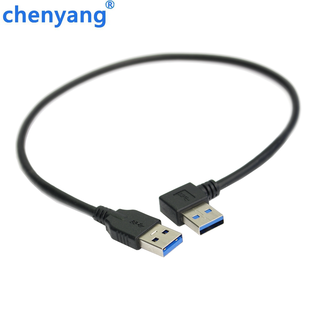90 Graden Haaks USB 3.0 USB3.0 Een Type Man Straight Een Type Man Datakabel 40 cm
