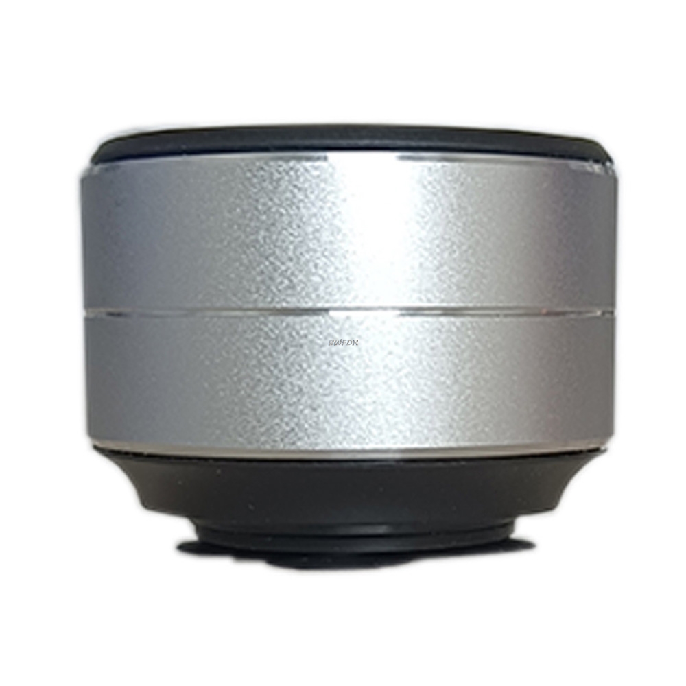 Mini Bone Conduction Speaker Vibration Stereo Audio Digital TWS Wireless Bluetooth Speakers Portable Metal Speaker: silver