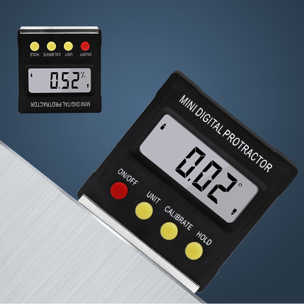 360 Degree Mini Magnetic Digital Inclinometer Level Box Gauge Angle Meter Finder Protractor Base Measuring Tools LCD screen
