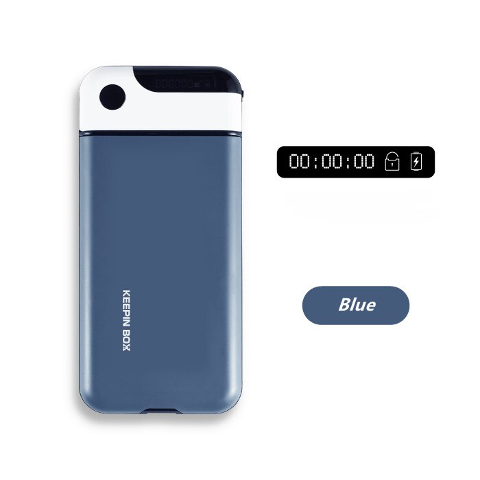 Universal Mobile phone timing box, timing lock Keepin box,self-discipline timing phone case, mobile phone addiction students: Navy blue