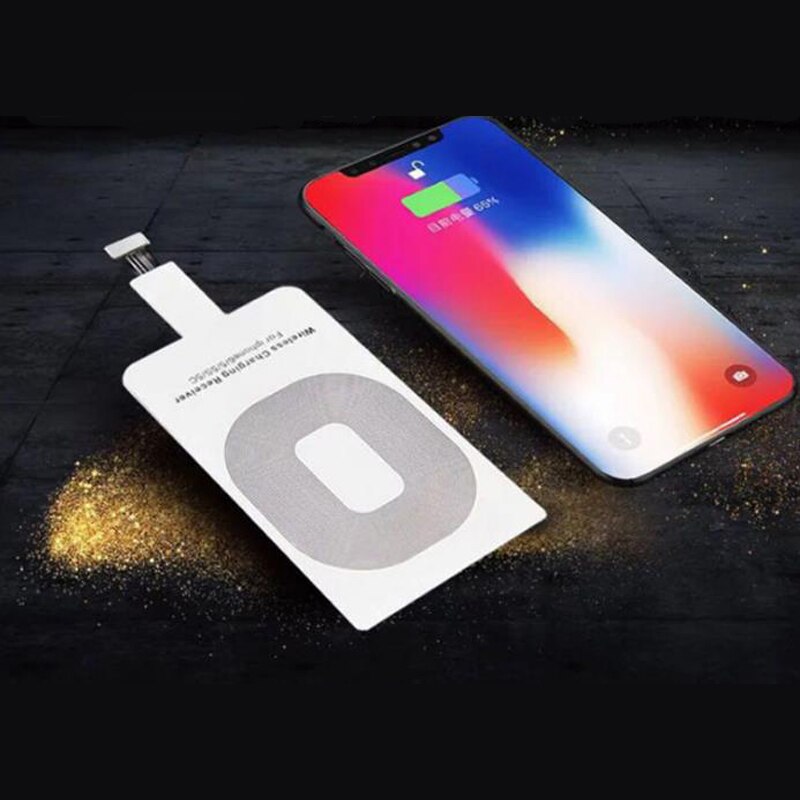 Neue Qi kabellos-ladegerät Schnelle Ladung Bausatz Adapter Induktion Empfänger Spule Typ-C Mikro USB Für iPhone Samsung Huawei Android