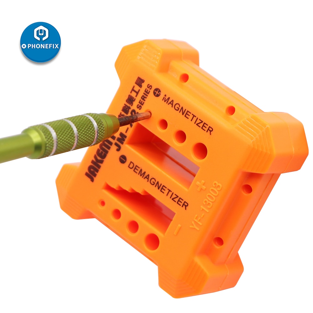 Magnetizer demagnetizer præcision magnetizing demagnetizing orange pick up værktøj til skruetrækker pincet gauss degauss