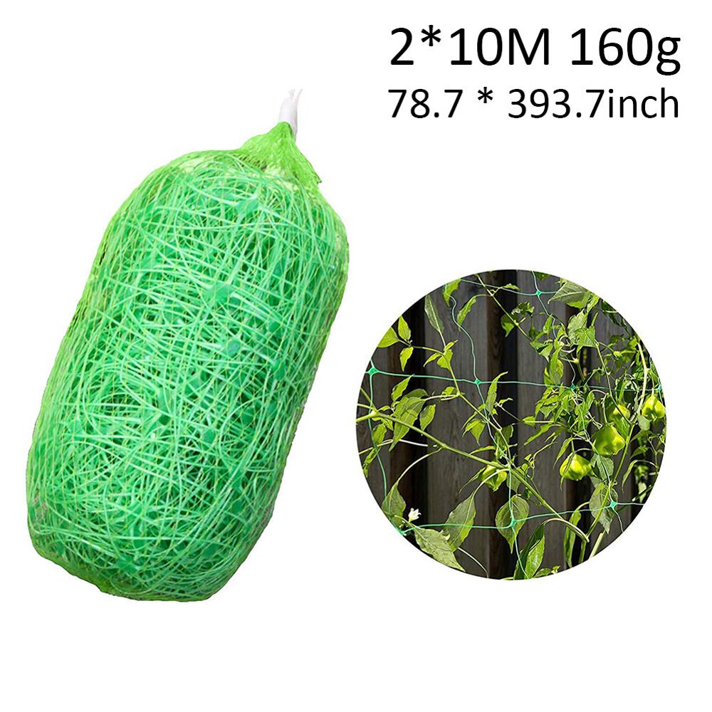 Garden Green Plastic Vegetable Plant Trellis Netting Support Nets Bean Plant Climbing Grow Fence Anti-bird Net