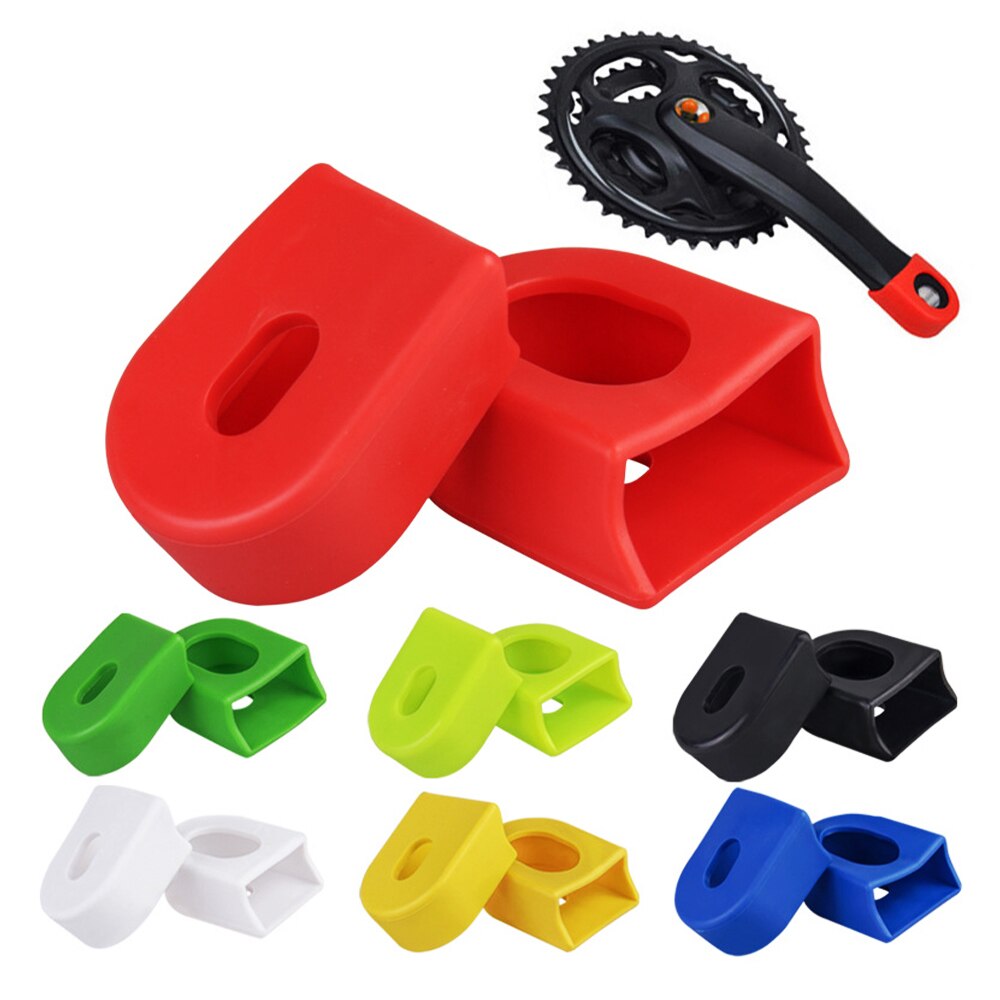 2pcs Silicone Bicycle Crank Arm Cover Crank Protectors Bike MTB Crank Set Protective Sleeve Cover Parts Crank for Sram Bike