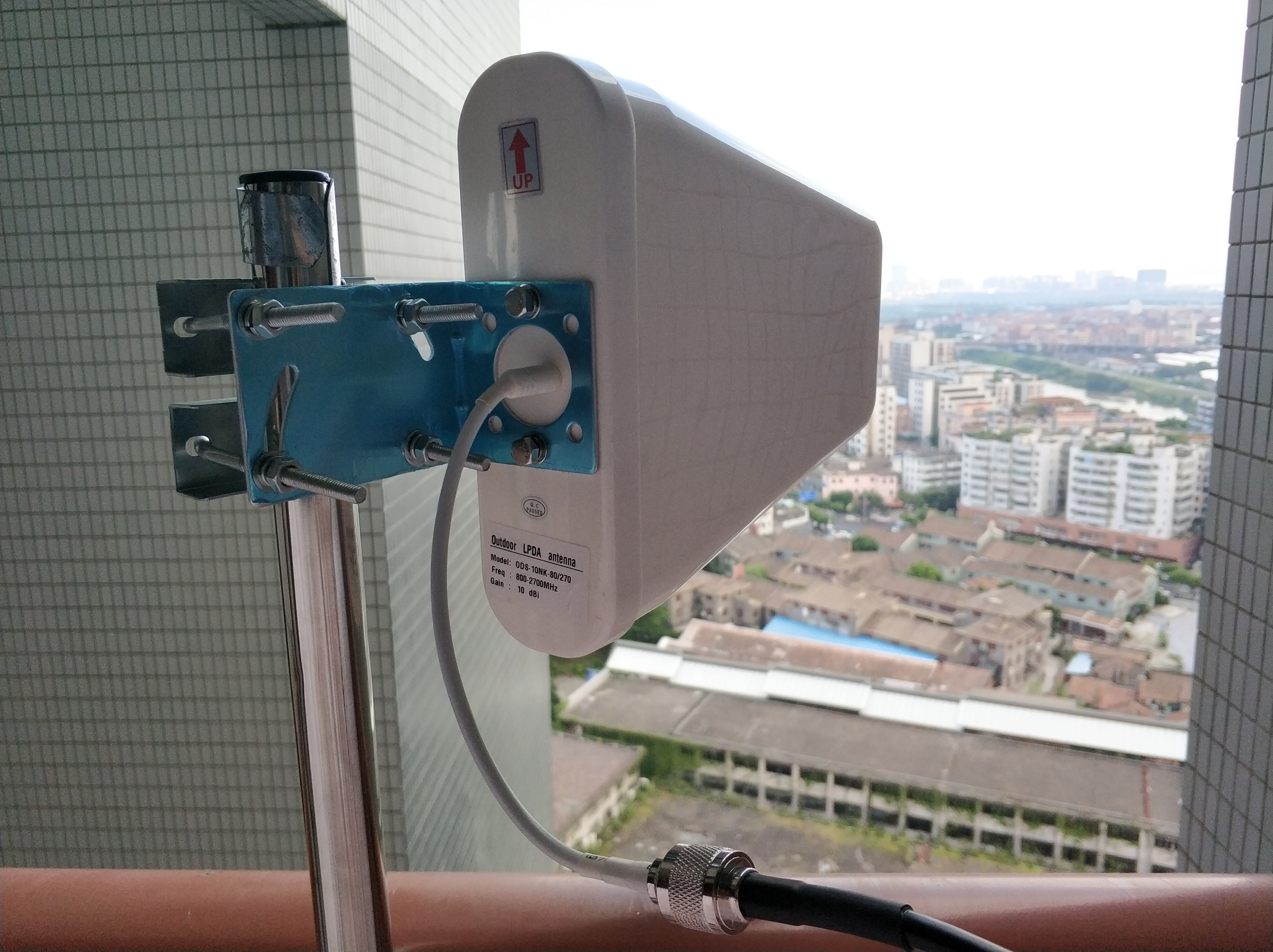 Antena lpda externa n-fêmea, 700 ~ 2700mhz, 0.3m, 10dbi, ganho, antena externa para 2g, 3g, 4g, repetidor de sinal móvel, impulsionador celular