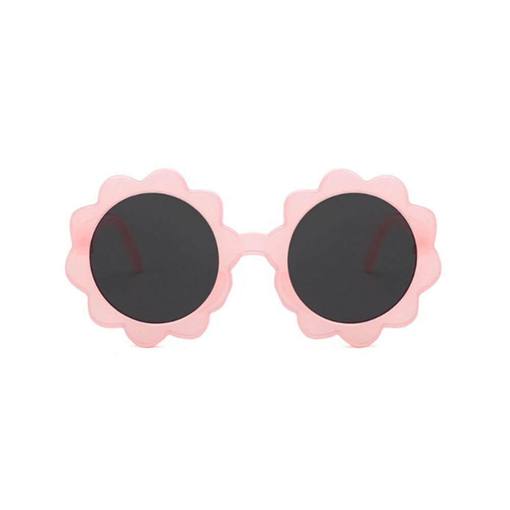 1Pc Vintage Kids Zonnebril Baby Zonnebril Ronde Bloem Gafas Baby Kinderen UV400 Sport Zonnebril Meisjes Jongens Oculos De Sol: Pink B