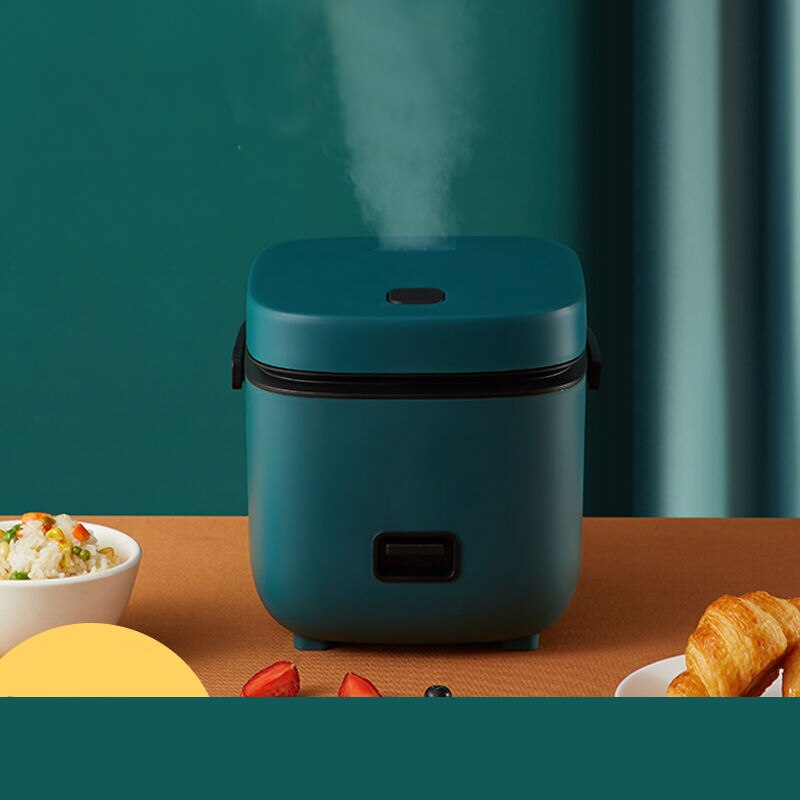 Mini Electric Rice Cooker Intelligent Automatic Household Kitchen Cooker 1-2 People Small Food Warmer Steamer 1.2L