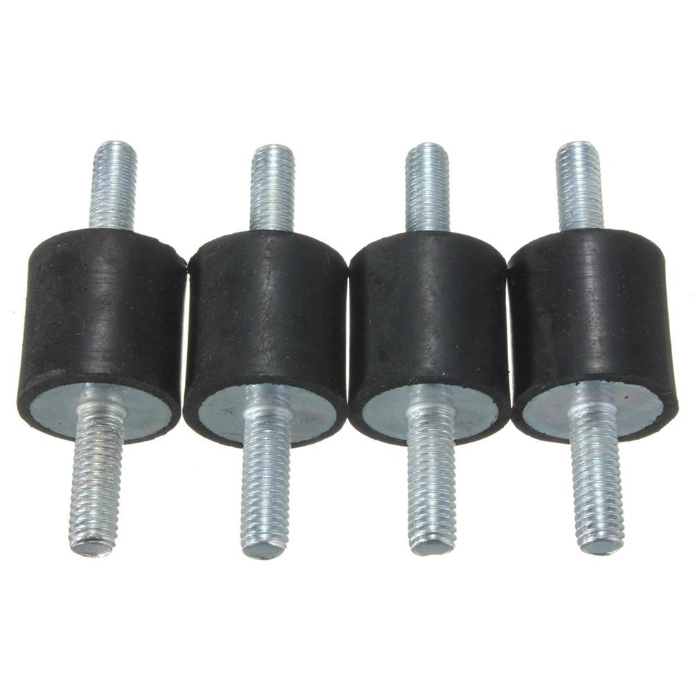 Amortiguador de goma para motores diésel/gasolina, aislador M6, generador antivibración, bobinas de silenciador de escape, 4 Uds.