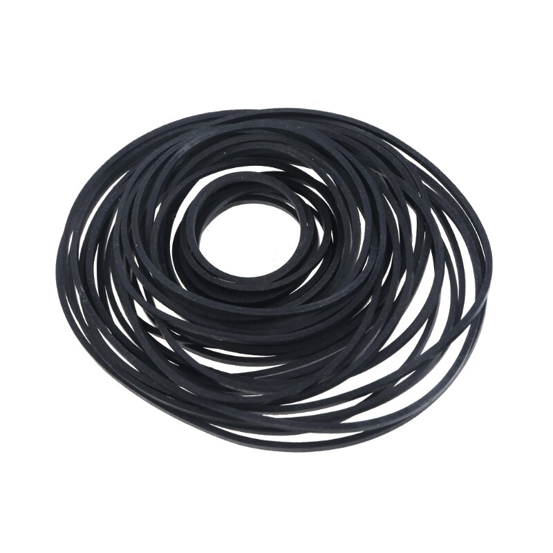10PCS 1.5mm Width Universal Mix Cassette Tape Machine Belts Assorted Common Drive Flat Rubber Belt For CD DVD Recorders Walkman
