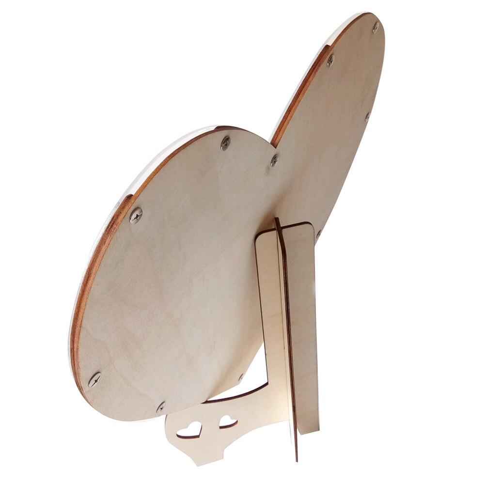 "signatur dekoration bröllop hantverk hem gör-det-själv gästbok söt ram hjärtformade prydnader med stativ trä festmönster"