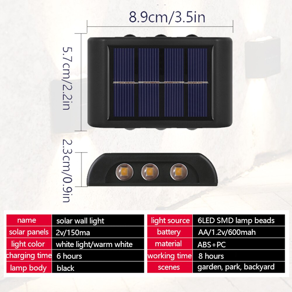 solar tuinverlichting op zonne energie outdoor verlichting balkon wandlamp buitenverlichting Solar garden lights outdoor wall light