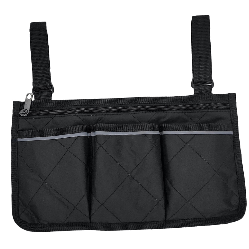 Pochette universelle d'organisateur de rolateur de sac de marcheur, sac latéral de Scooter de fauteuil roulant pour le stockage de casse-croûte de portefeuille de articles divers