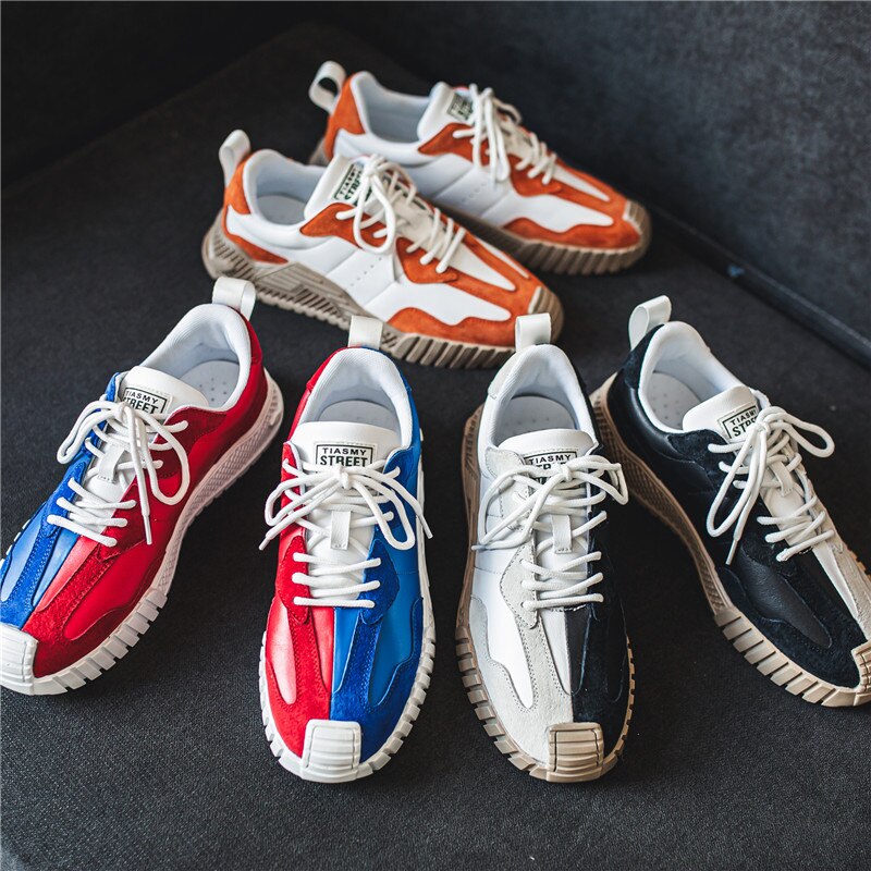 Original skor män chunky färgglada herr sneakers trendiga hip-hop lågskurna sport sneakers skor zapatillas de deporte