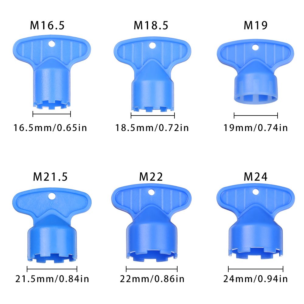 Aireador de grifo de ahorro de agua ABS, llave de extracción de filtro burbujeador incorporado, accesorios de grifo, piezas de repuesto de 16,5-24mm, Hardware para el hogar