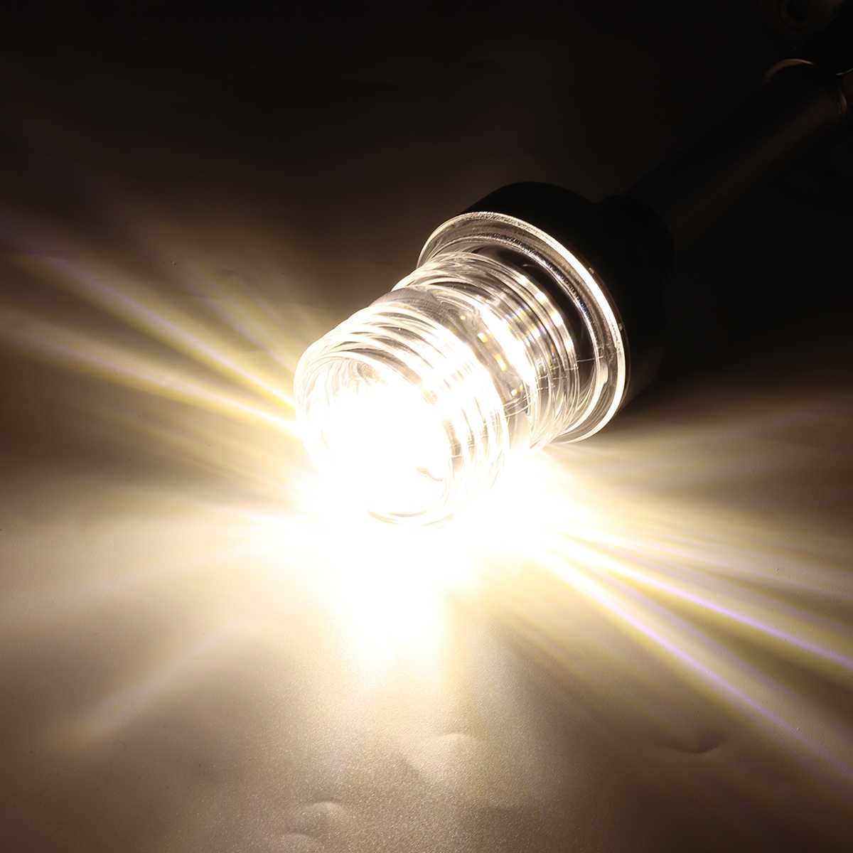 Fold Down LED Navigation Light Signal Warning Lamp 360 Degree light Signal Lamp 12~24 V For Marine Boat Yacht Truck Trailer Van