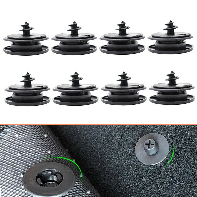 8 Stuks Universele Auto Vloermat Clips Retentie Houders Grips Tapijt Bevestigingsklemmen Gespen Anti Slip Fastener Retainer Slip