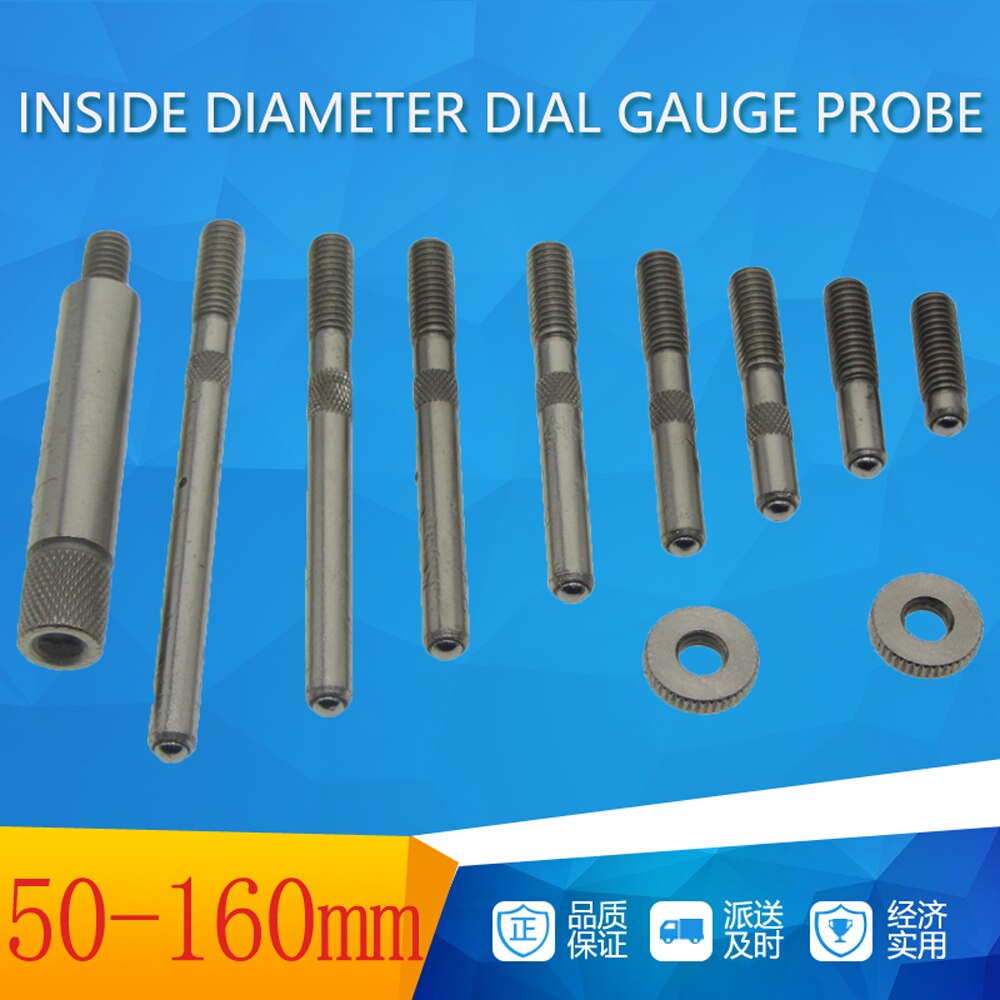 35-50mm 50-160mm Dial Bore Gauge Probe Diameter Measuring Gauge Hole Inside Diameter Scale Cylinder Volume Meter Dial Indicator