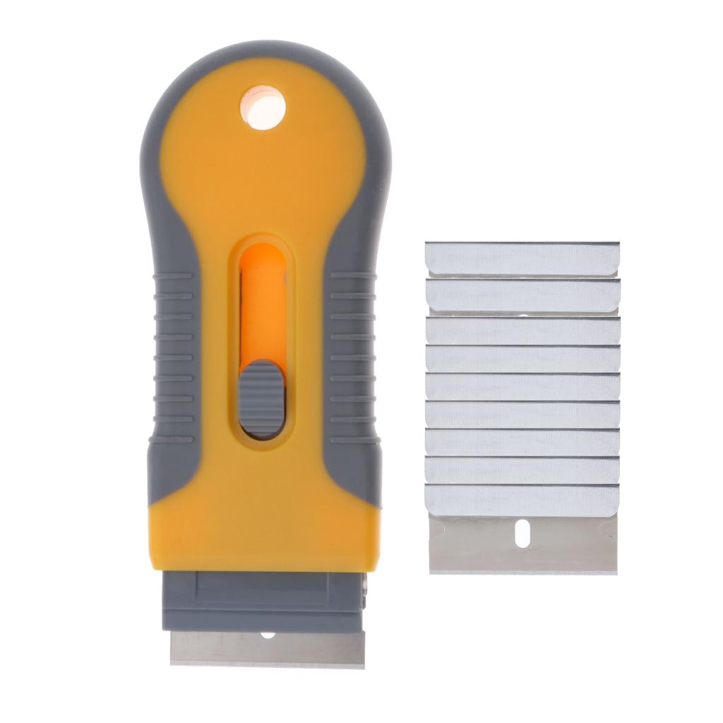 Razor Scraper wit 10x Oven Safety Blade Window Tint Tools Vinyl Car Squeegee