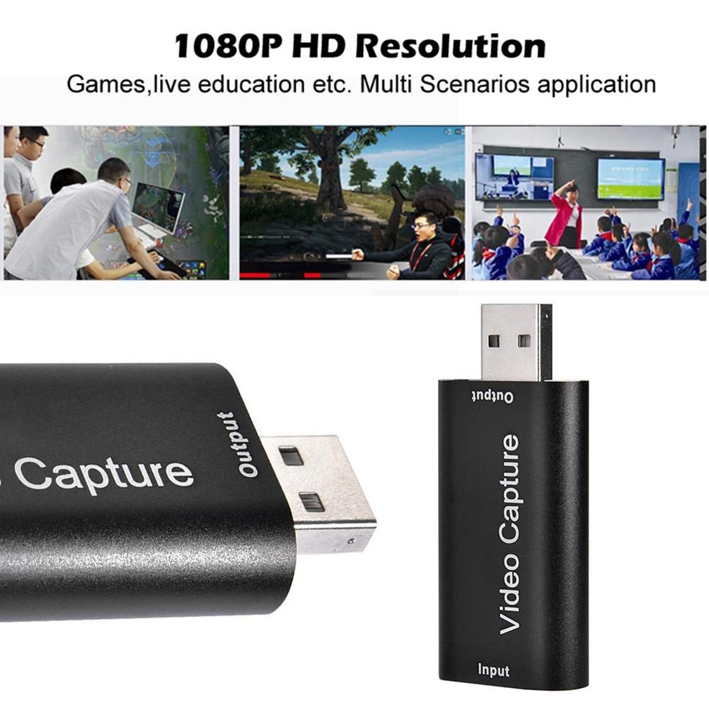 USB2.0 HDMI-compatible Capture Card Supports Obs Live Recording Box Adapter Card HD Capture Teaching Recording Imaging