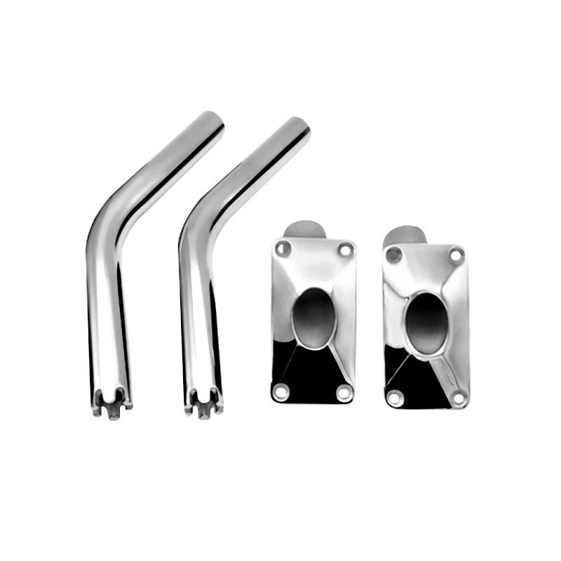 Boat Fishing Rod Holder Outrigger Stainless Steel Rod Pod Deck Mount With Base