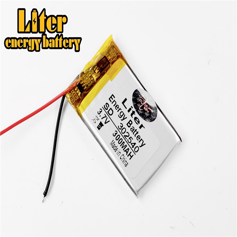 302540 3,7 V 300 mah Li-Polymer Li-Ion Batterie Für MP3 MP4 DVR GPS spielzeug Lautsprecher Fahren recorder texet T-279 302439