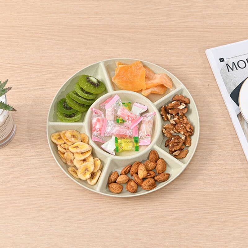1pc matförvaringsbricka nötter fat godis snacks serveringsfat delad torkad frukt snack tallrik aptitretare serveringsfat för fest