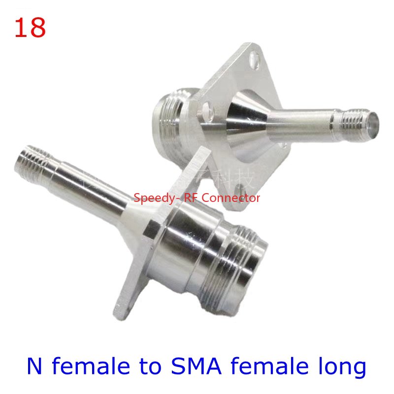 Conector recto de brida de 4 orificios L16 N a SMA macho hembra L16 tipo N a brida RPSMA mamparo con tuerca de junta tórica adaptador a prueba de agua: Beige