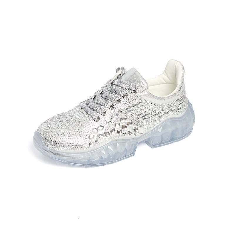 super comfortable shining crystal shoes crystal sneakers: 39