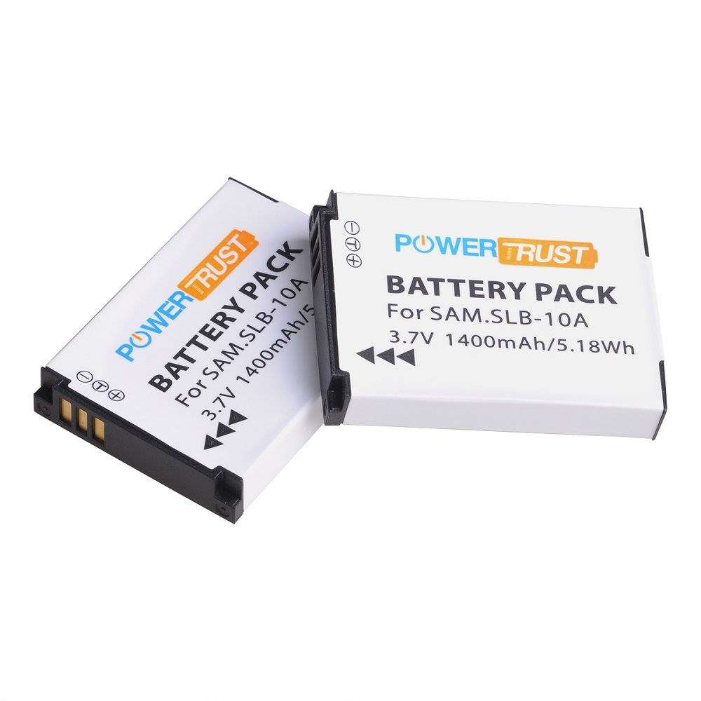 SLB-10A Batteries and Charger for Samsung EX2F HZ15W SL202 SL420 SL620 SL820 WB150F WB250F WB350F WB750 WB800F WB1100F Cameras