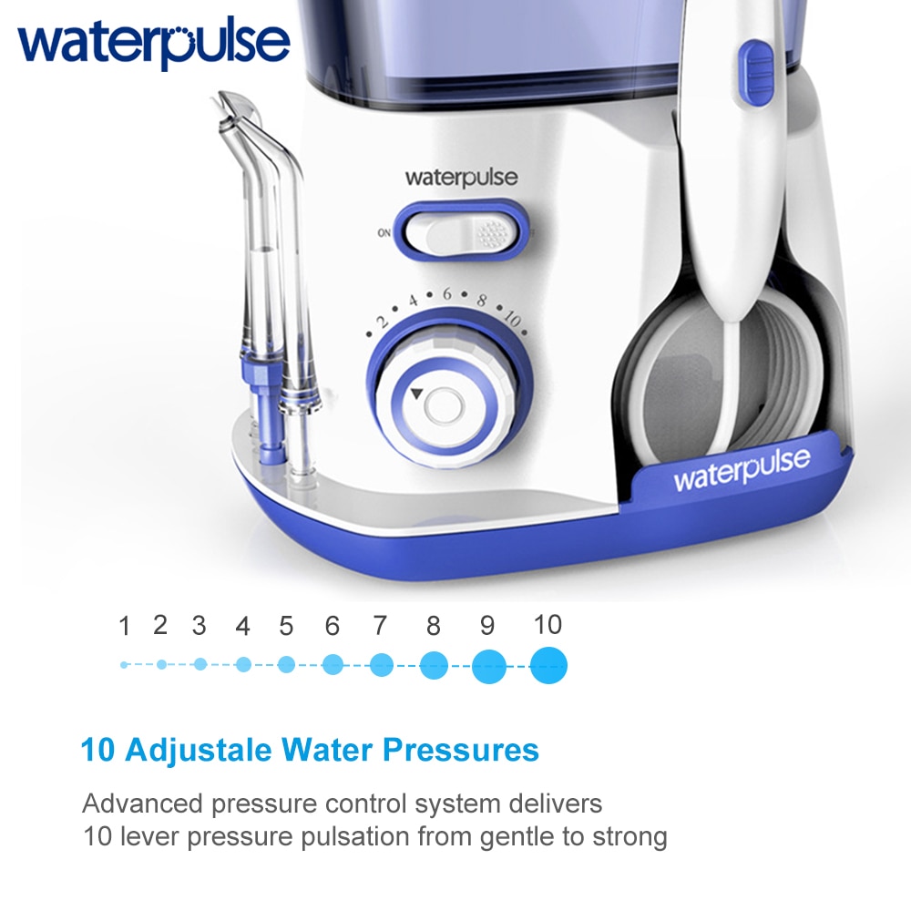 Vand tandtråd mundskylning bærbar dental vandstråle 800ml familie brug stor kapacitet vandtank vandtæt tandrenser