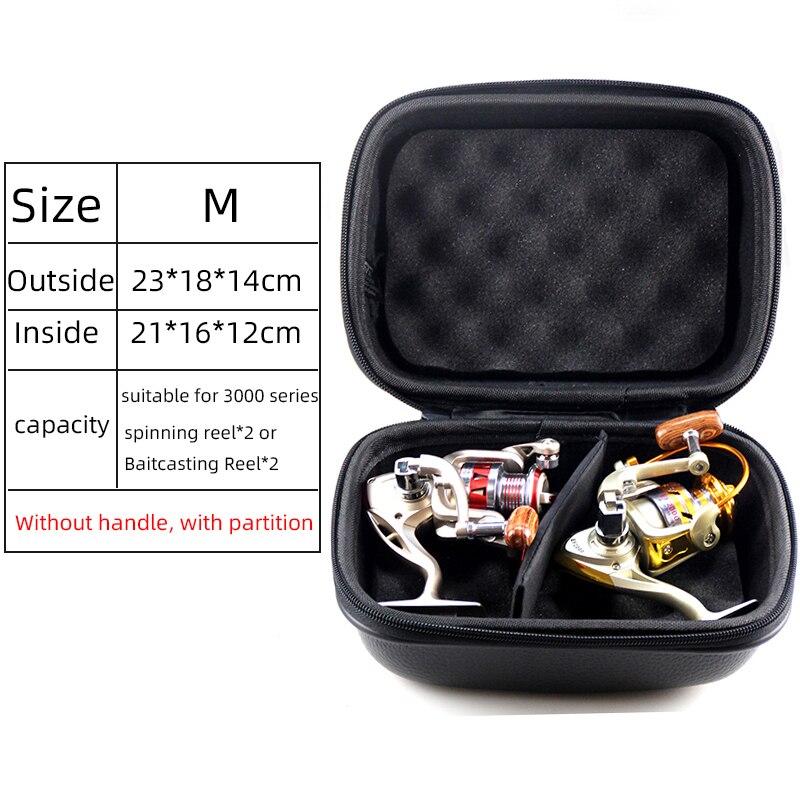 1Pcs Fishing Reel Bag Protective Spinning Reel Case Hard Shell Fishing Tackle Storage Box Shockproof Waterproof S/M/L FB33