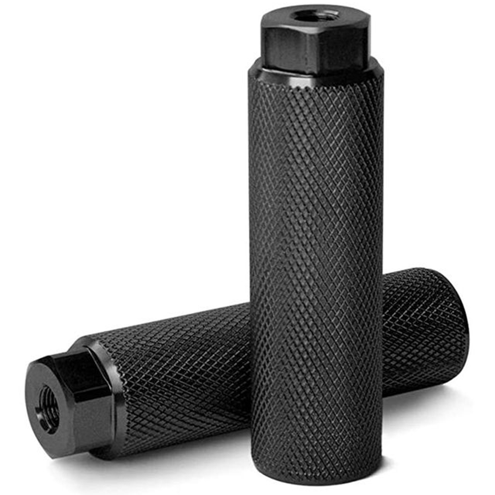 1 pereche de suporturi de bicicletă din aliaj de aluminiu, antiderapante, pentru axe de 3.9 inch, suporturi de picioare antiderapante pentru biciclete mtb: Negru