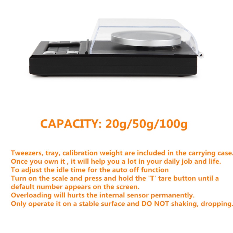 Mini High Precision Electronic Balance Scale 20g 50g 100g/0.001g Digital Pocket Jewelry Diamond Gem Carat Gold Scale 40% off