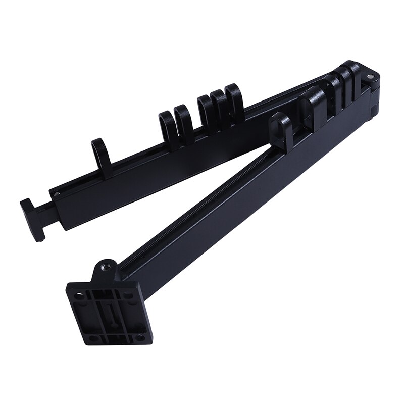 Retractable Clothes Rack Hanger Wall Mounted Foldable Indoor And Outdoor Aluminum Home Laundry Save Space Clothesline: Black 2