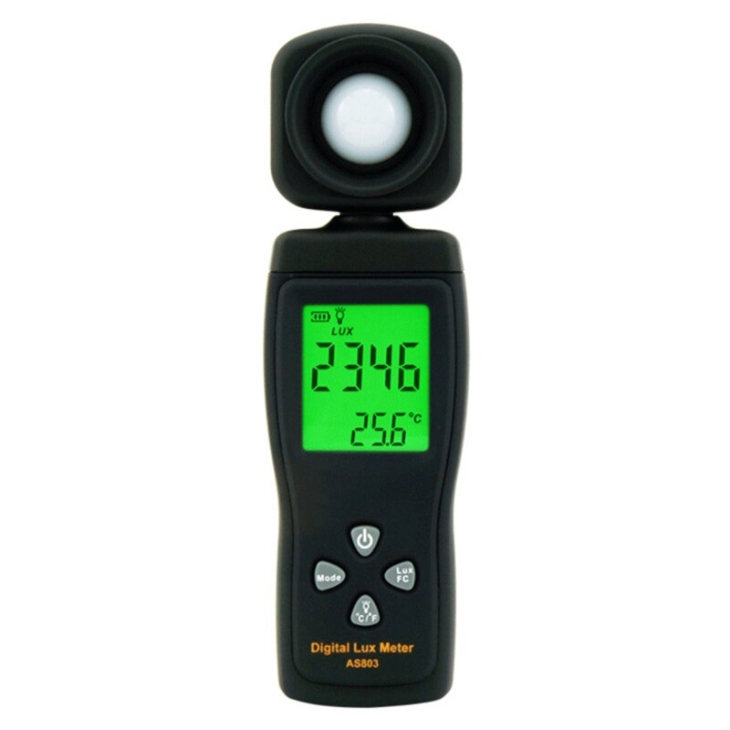 AS803 Luxómetro Digital medidor de luz, Lux fotómetro Metro ultravioleta radiómetro R9UF