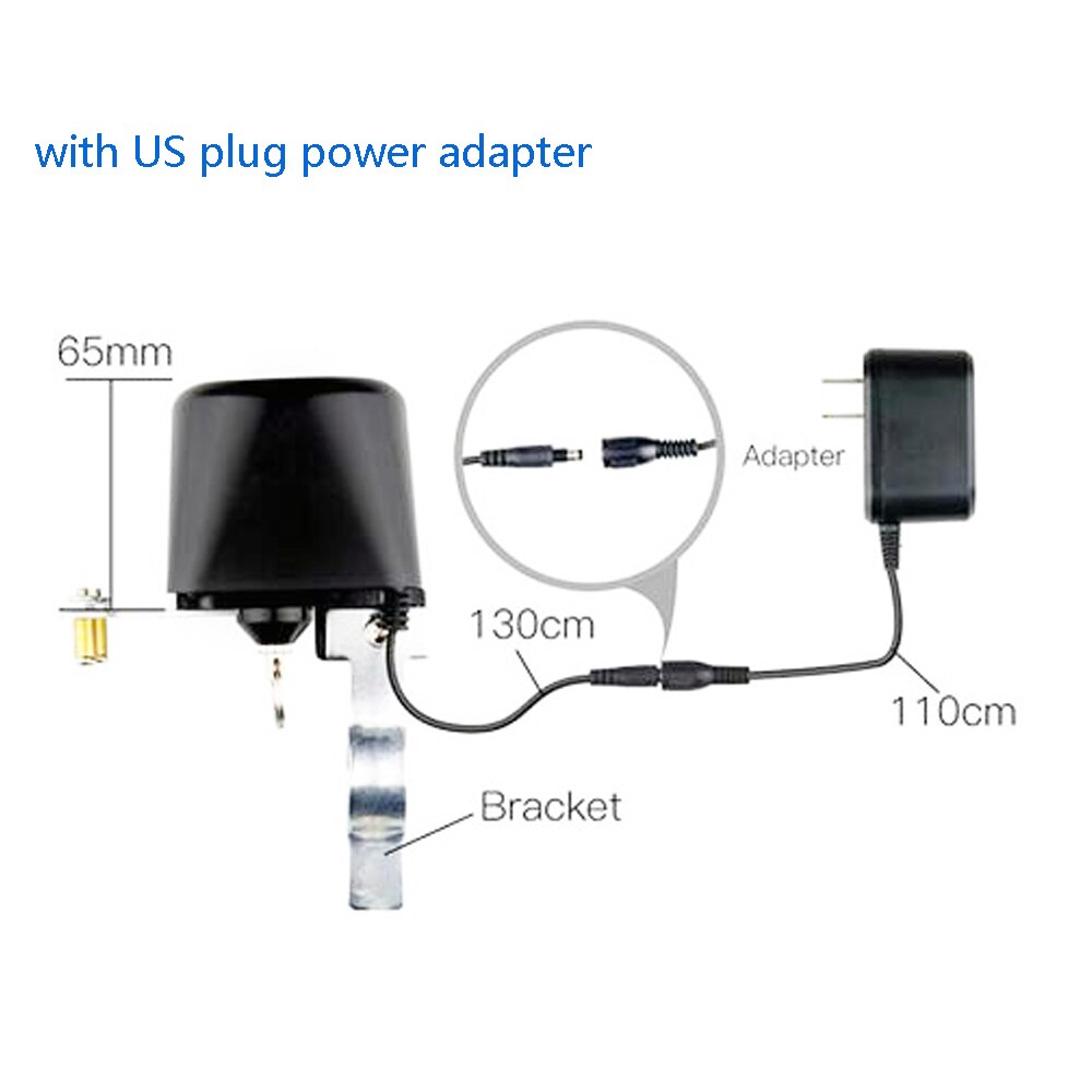 Wifi Smart Control Waterklep Domotica Uitschakeling Gasklep Compatibel Met Alexa Google Home Uitschakeling Controller: with US plug