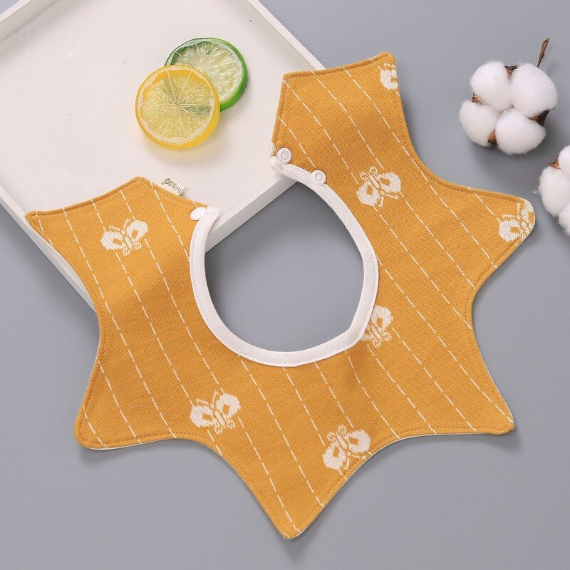 Baby Bandana Lätzchen Wasserdichte Baumwolle Karikatur Schmetterling Stern Kleinkind Mädchen Fütterung Lätzchen Babador Dribbeln Lätzchen Neugeborenen Baby Spucktuch