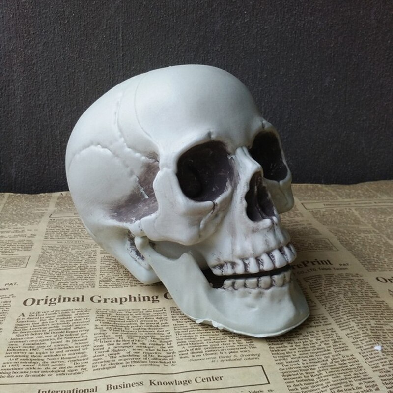 Halloween Kunstmatige Schedel Hoofd Model Schedel Bone Scary Plastic Skull Bone Enge Horror Skelet Party Bar Ornament